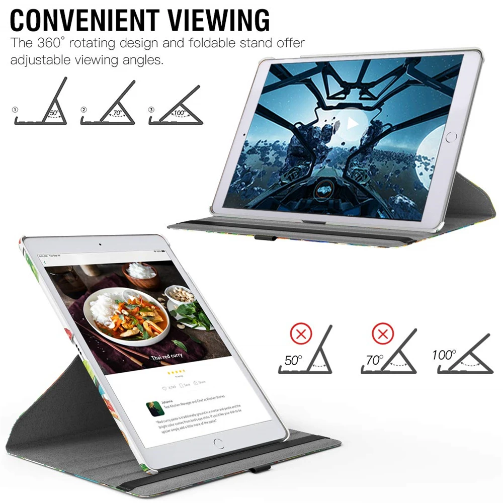 Чехол для IPad Air/Air 2 из искусственной кожи с откидной крышкой чехол 2018 2017 9 7 360