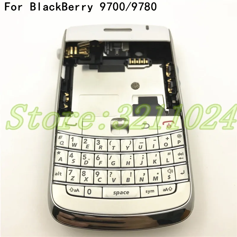 Высокое качество для BlackBerry Bold 9700 9780 Корпус задняя крышка аккумулятора чехол+ английская клавиатура+ Боковая кнопка+ логотип