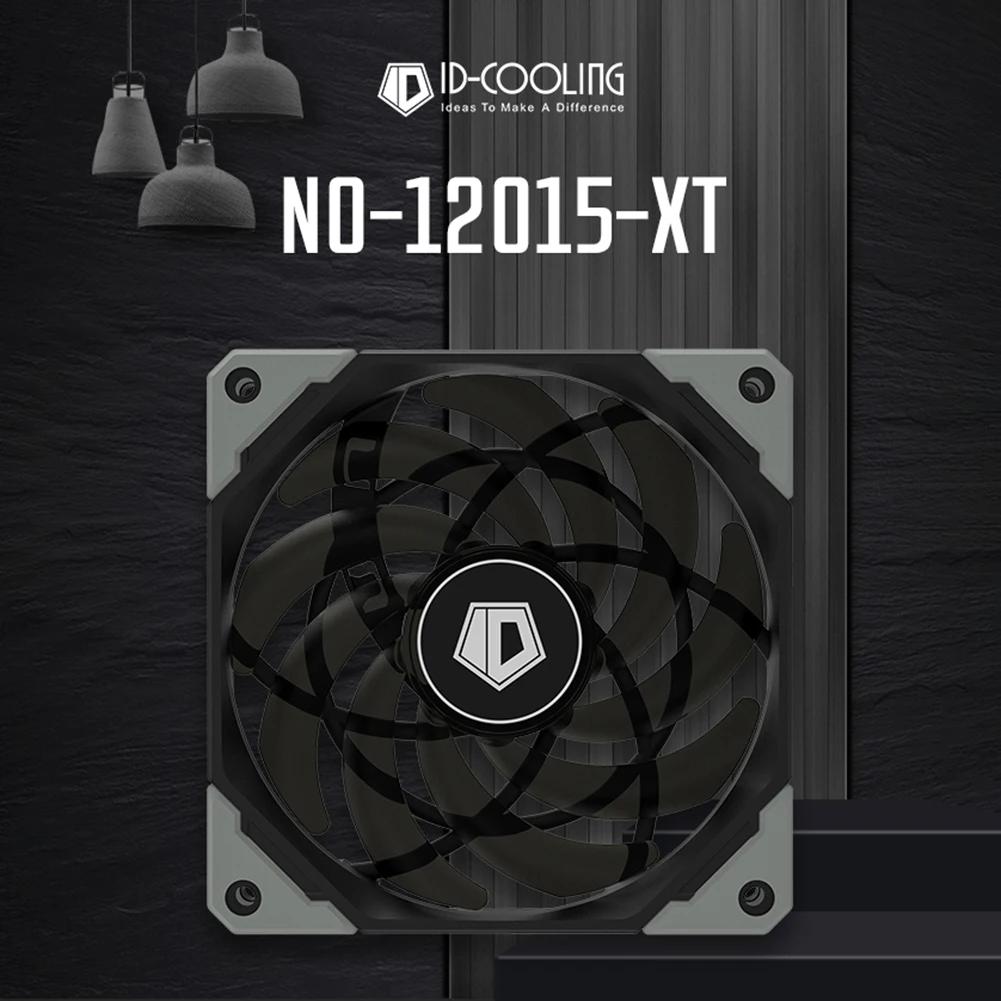 

ID-COOLING 12015XT 120mm Ultra Slim Quiet PWM Fan Computer PC Case CPU Water Cooler Ventilador