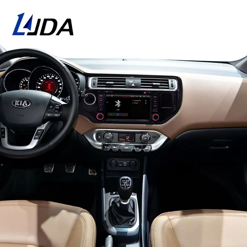 LJDA Android 10,0 автомобильный dvd-плеер для KIA Rio K3 gps навигация 2 Din автомагнитола мультимедиа wifi стерео ips Авто Аудио