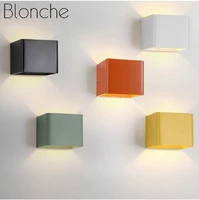 modern square wall lamp sconce simple led wall light for corridor stairs bathroom indoor decor lighting fixtures led luminaire