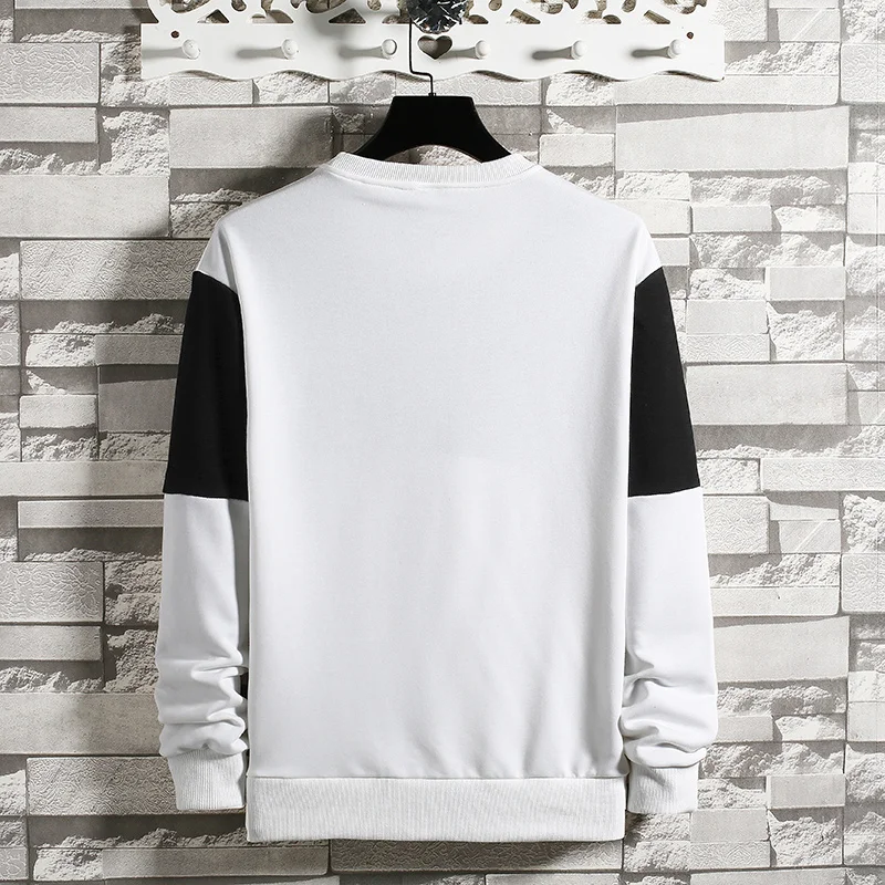 Мужская толстовка с длинными рукавами полосатая Толстовка в стиле пэчворк