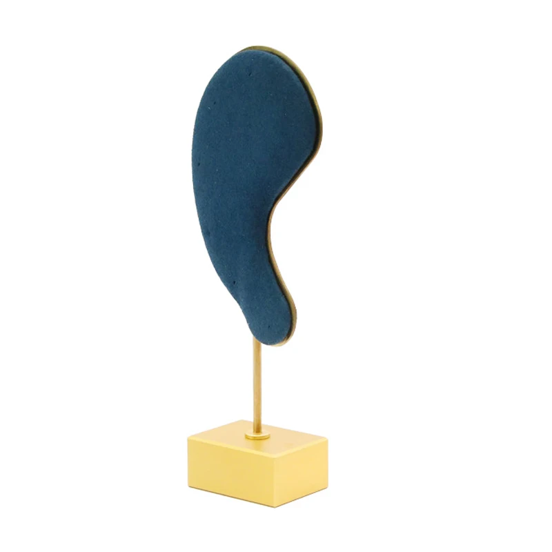 

Fashion Earring Display Stand Microfiber Earring Holder Ear-Shaped Ear Clip Stud Jewelry Display Organizer Stand