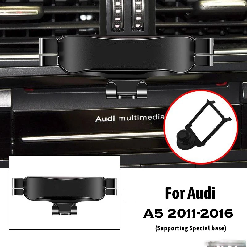 

Car Mobile Phone Holder For Audi A5 2011-2016 Air Vent Outlet Clip Mounts Stand GPS Gravity Navigation Bracket Car Accessories
