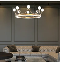 simple living room chandelier bedroom creative personality crown chandelier ring designer lamps