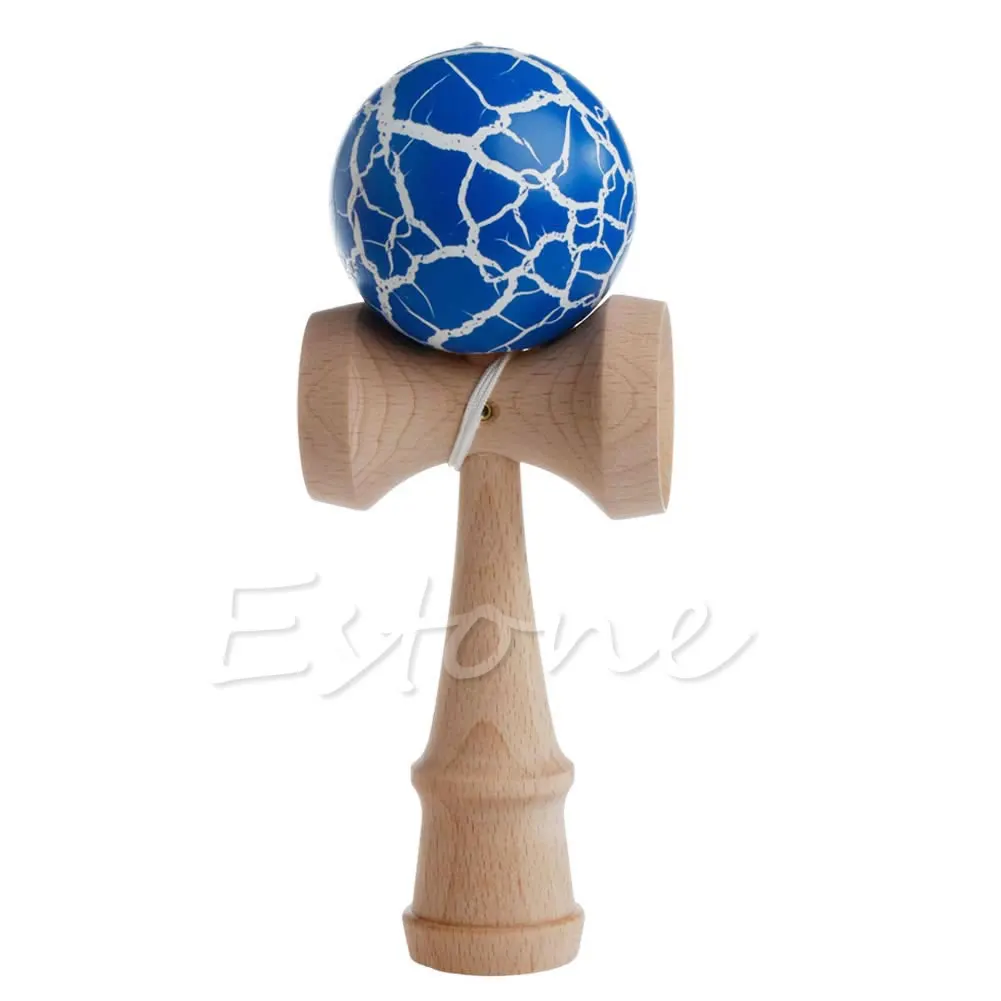

Hot Crack Pattern Paint Toy Bamboo Kendama Best Wooden Educational Toys Kids Toy 634F