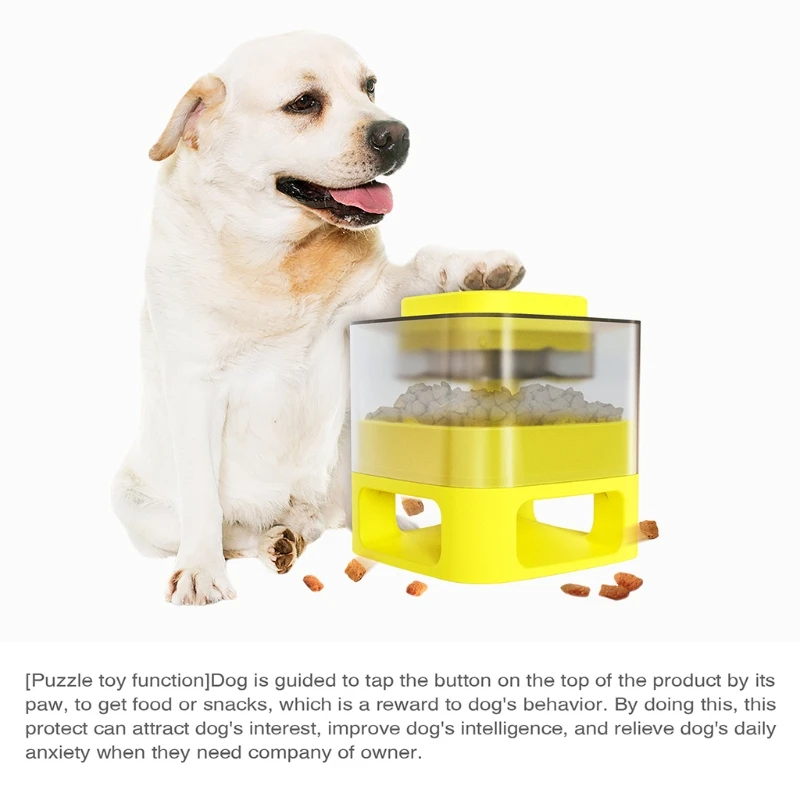 

Pet Dogs Catapult Puzzle Training Slow Food Dispenser Feeder Leaking Device Toy L5YE