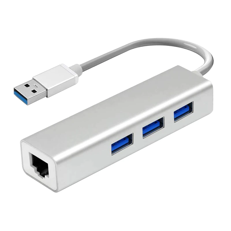USB Ethernet с 3 Порты и разъёмы usb хаб 0 RJ45 Lan сетевая карта адаптер для Mac IOS Android