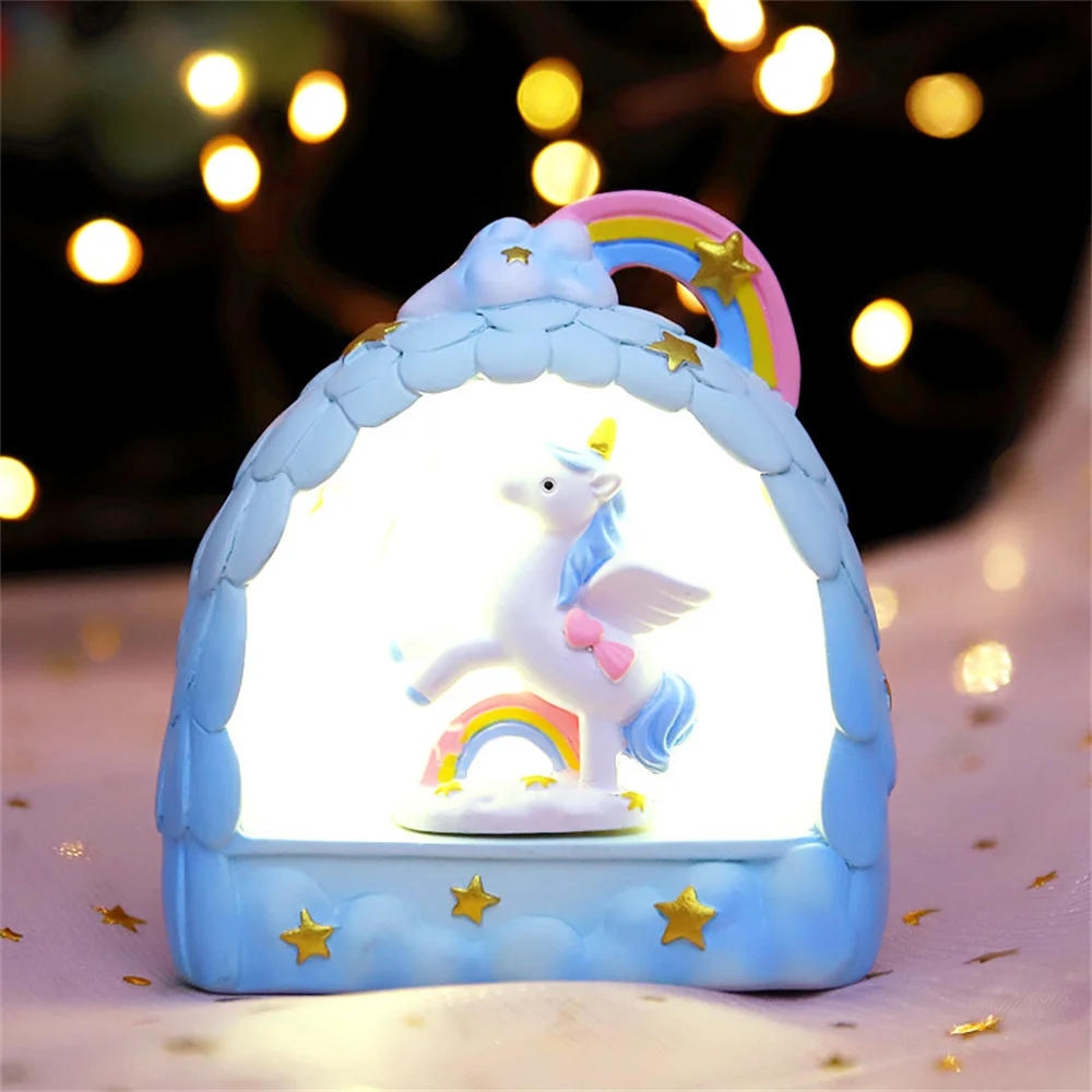 

Kawaii Night Light Desktop Decoration Ins Cute Unicorn Night Lamp for Students Kids Room Decor Birthday Gifts LED Table Lamp