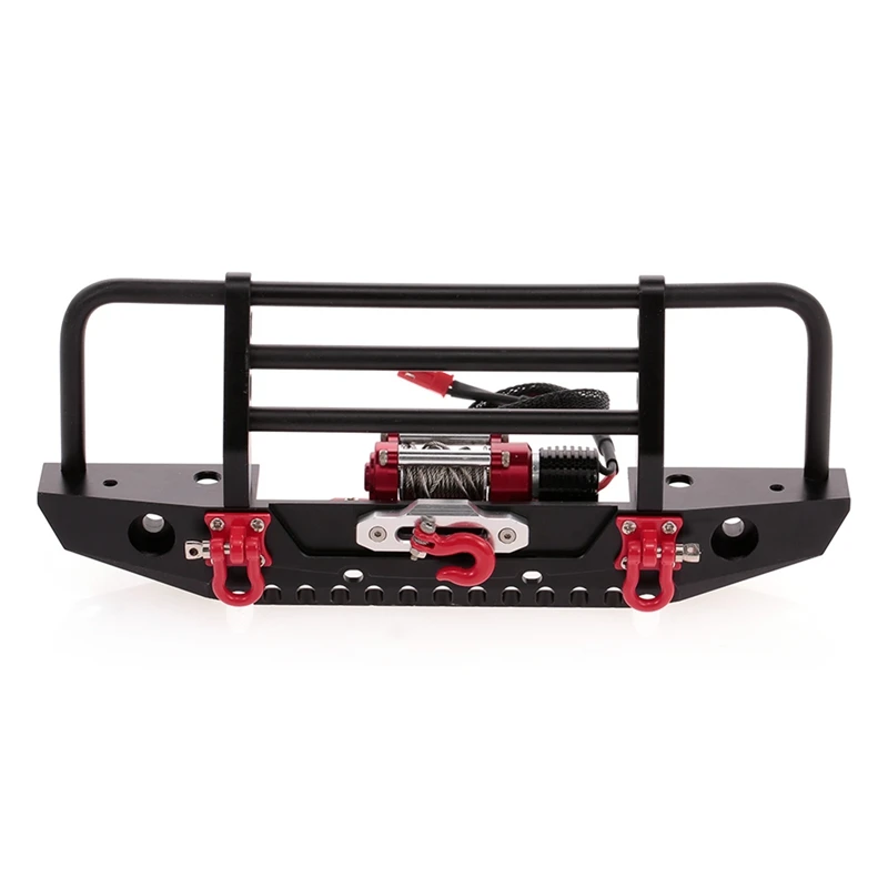 

Bumper Metal with Winch 2 LED Light Remote Controller Receiver for TRX4 Traxxas Axial SCX10 & Metal Mini Stairs Ladder