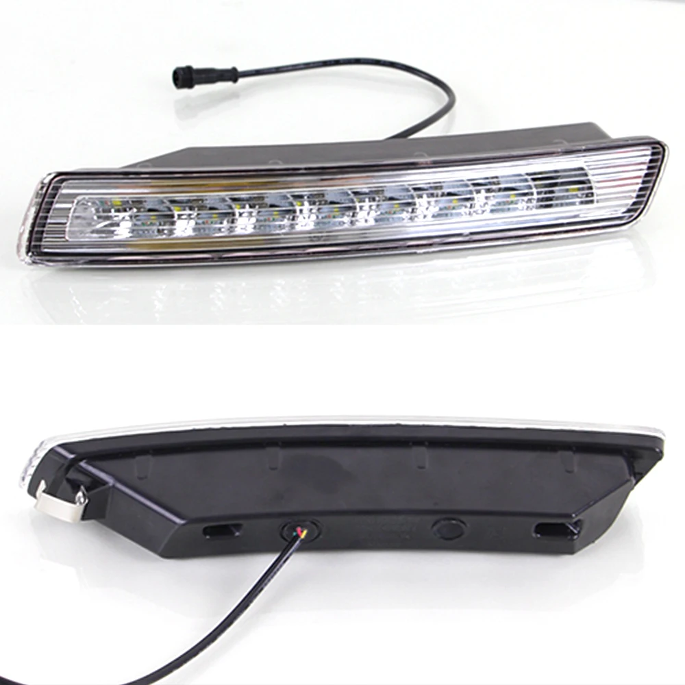 Автомобильная проблесковая 2 шт. DRL светодиодный автомобильные Противотуманные
