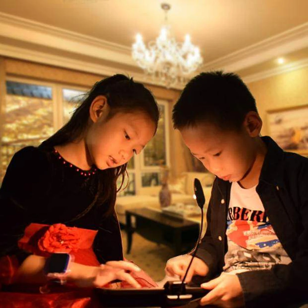 

7LED Dimmer Smooth Desk Lamp 360 Degree Adjustable Light Eye Protection Non-Slip No Flicker Readig Clip-on Wire Charging Table