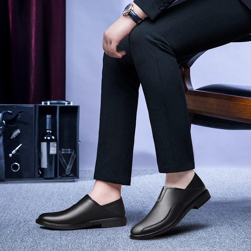 

High Quality Comfortable Men's Leather Shoes Autumn New Formal Shoes Men Dress Shoes Black brown Oxford Shoes For Men