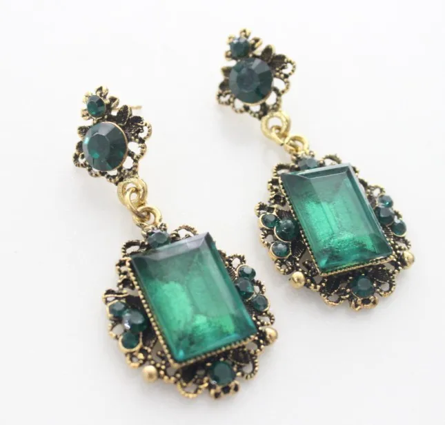 Геометрические Квадратные блестящие висячие серьги с кристаллами эффектные для