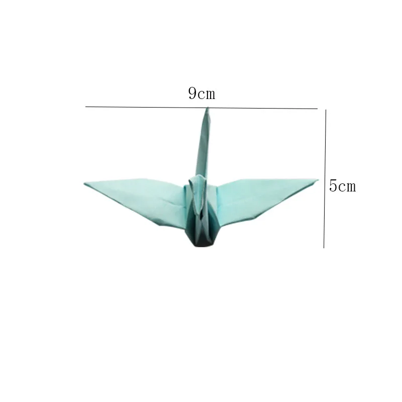 

100Pc DIY Handmade Crane Pearly Origami Paper Crane For Wedding Decorations Party Banner Valentine's Day Birthday Party Supplies