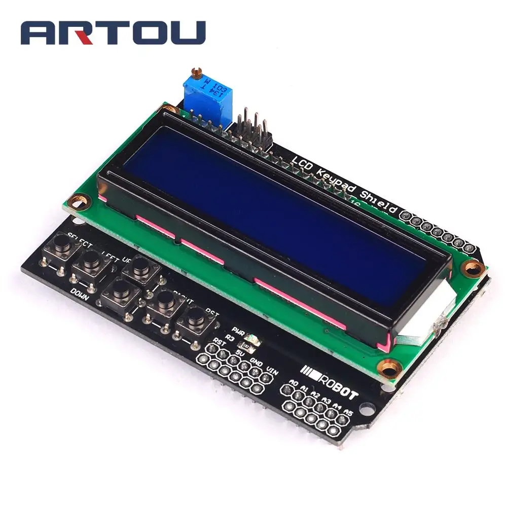 ЖК экран с клавиатурой для Arduino ATMEGA328 ATMEGA2560 raspberry pi UNO синий 1 шт.|lcd keypad shield|keypad shield