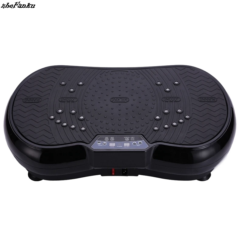 

Фитнес вибрационная пластина тренажер для упражнений на тело с несколькими программами и эспандерами Массажная фитнес-платформа