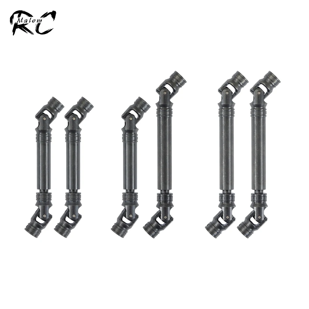

2Pcs 90-115 100-140mm Hardened Steel Internal Spline Universal Joint Drive Shaft for 1/10 RC Crawler Car SCX10 Wraith TRX4 Slash