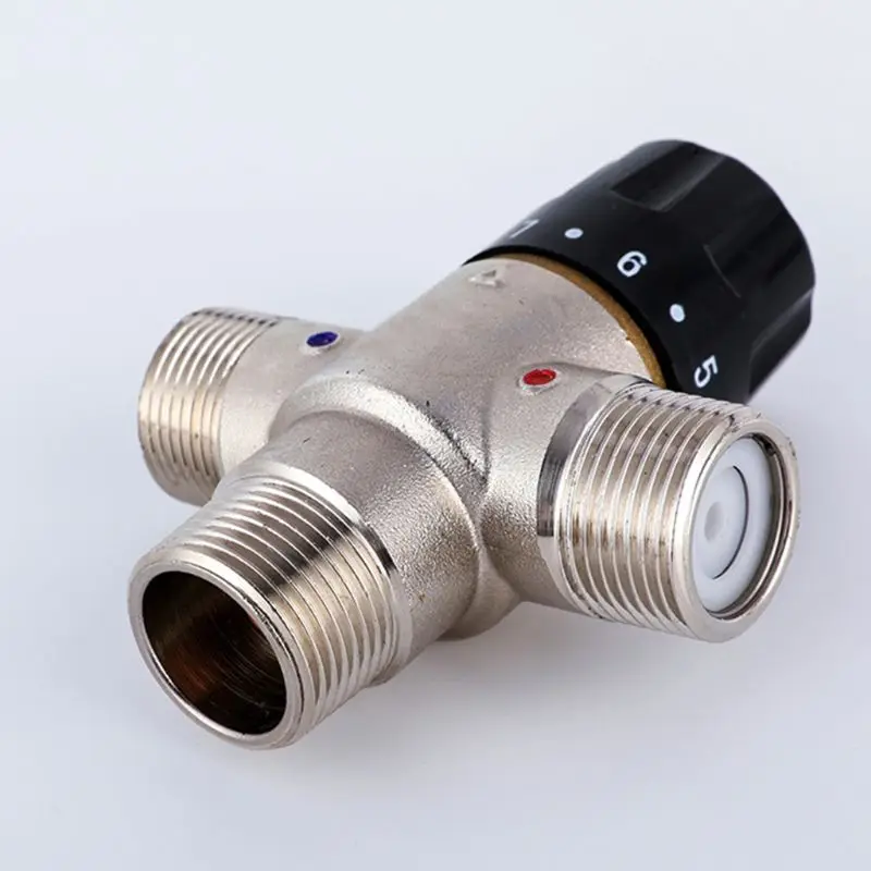 

DN20 Solar Heater Thermostatic Mixing Valve TMV Pipe Valve Thermostat 63HF 3/4 Inch