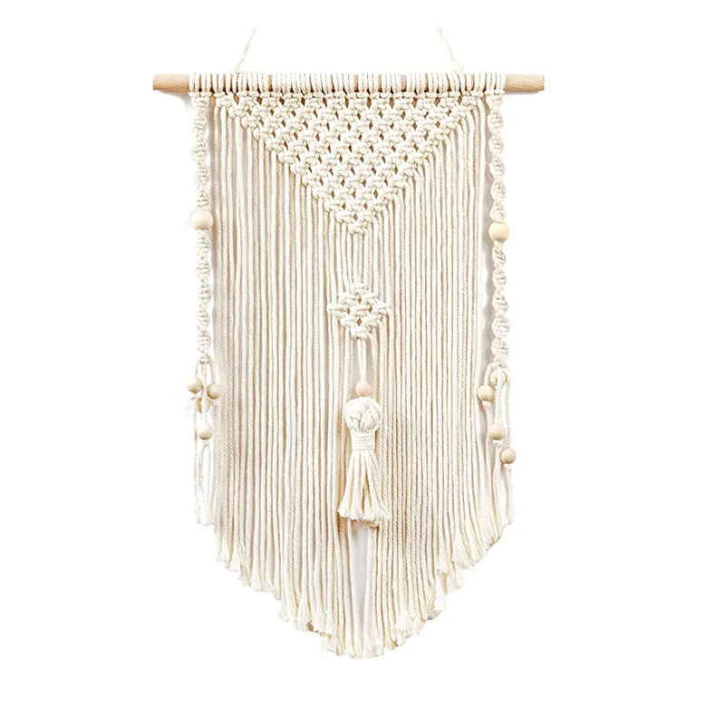 

Macrame Home Wall Decoration Bohemian Woven Handmade Tapestries Wall Hanging Farmhouse Decor for Living Room Aesthetic Boheme
