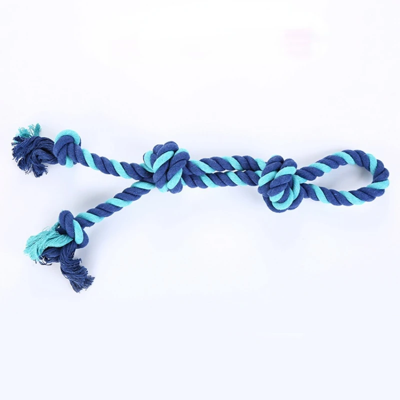 

Big Dog Double Big Knot Cotton Rope Toy Golden Retriever Molar Toy Pet Dog Bite Rope Cotton Dog Rope Toy Knot Chew Teething Toys