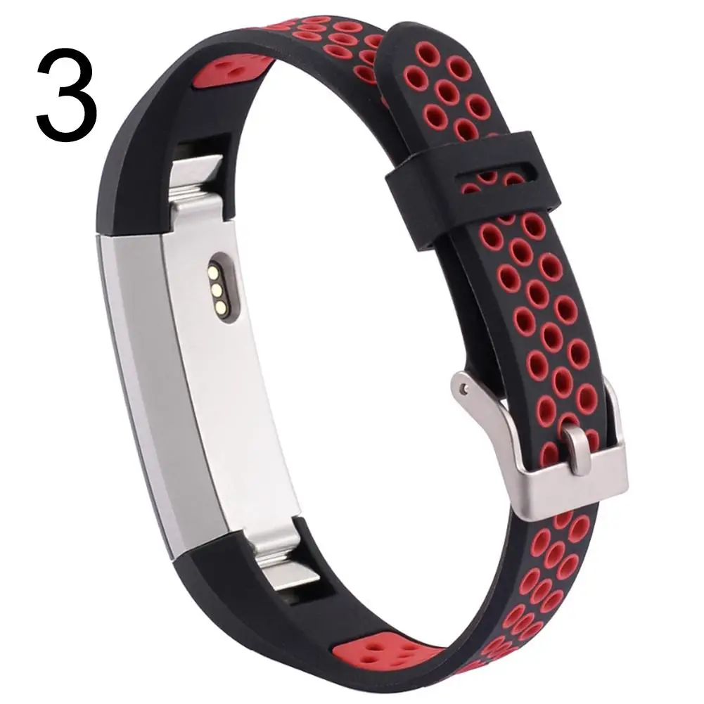 replacement dual color silicone watchband wrist strap for fitbit altaalta hr smart wearable devices accessories free global shipping