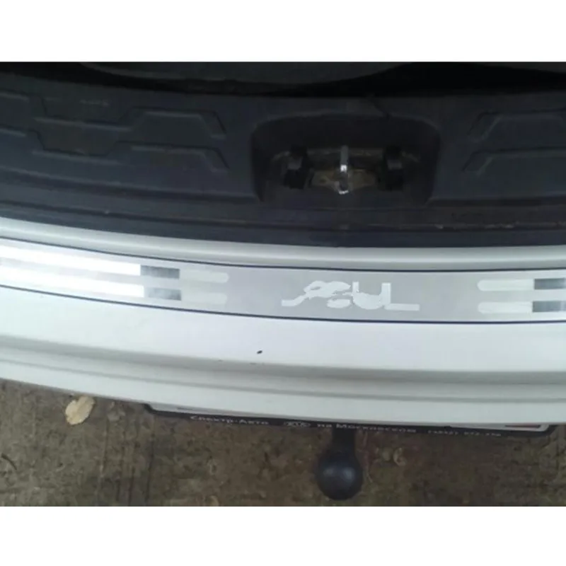 Стайлинг автомобиля для 2008 2015 KIA SOUL протектор заднего бампера крышка ступенчатой