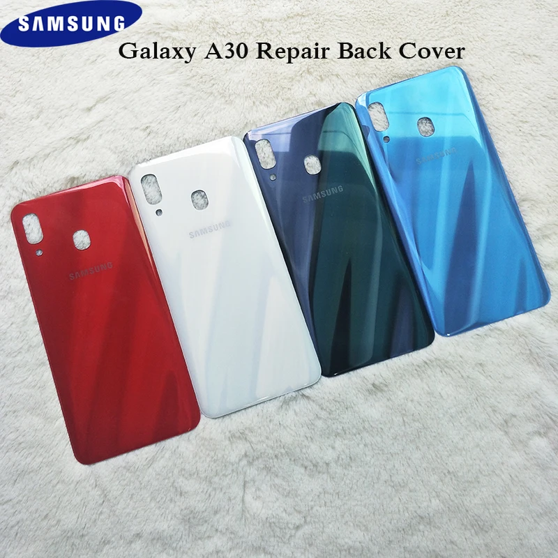 Задняя крышка аккумуляторного отсека Samsung Galaxy A30 оригинальный корпус двери
