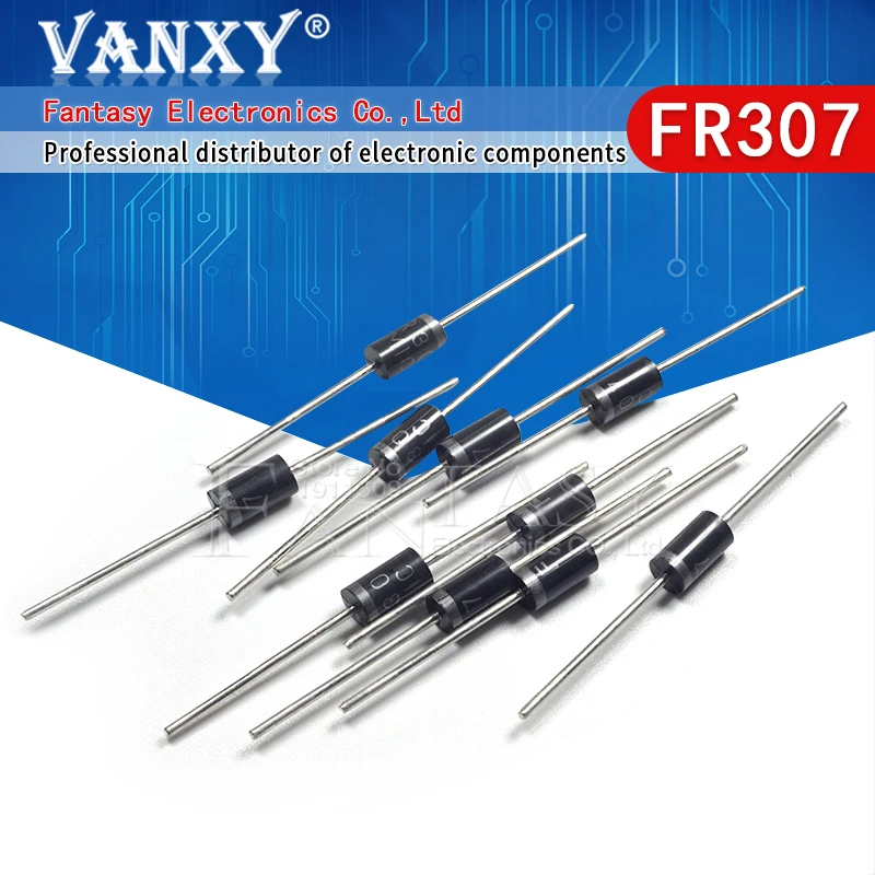20 шт выпрямительный диод 3A 1000 В DO 27 FR307|rectifier diode|diode 3a 1000vdiode |