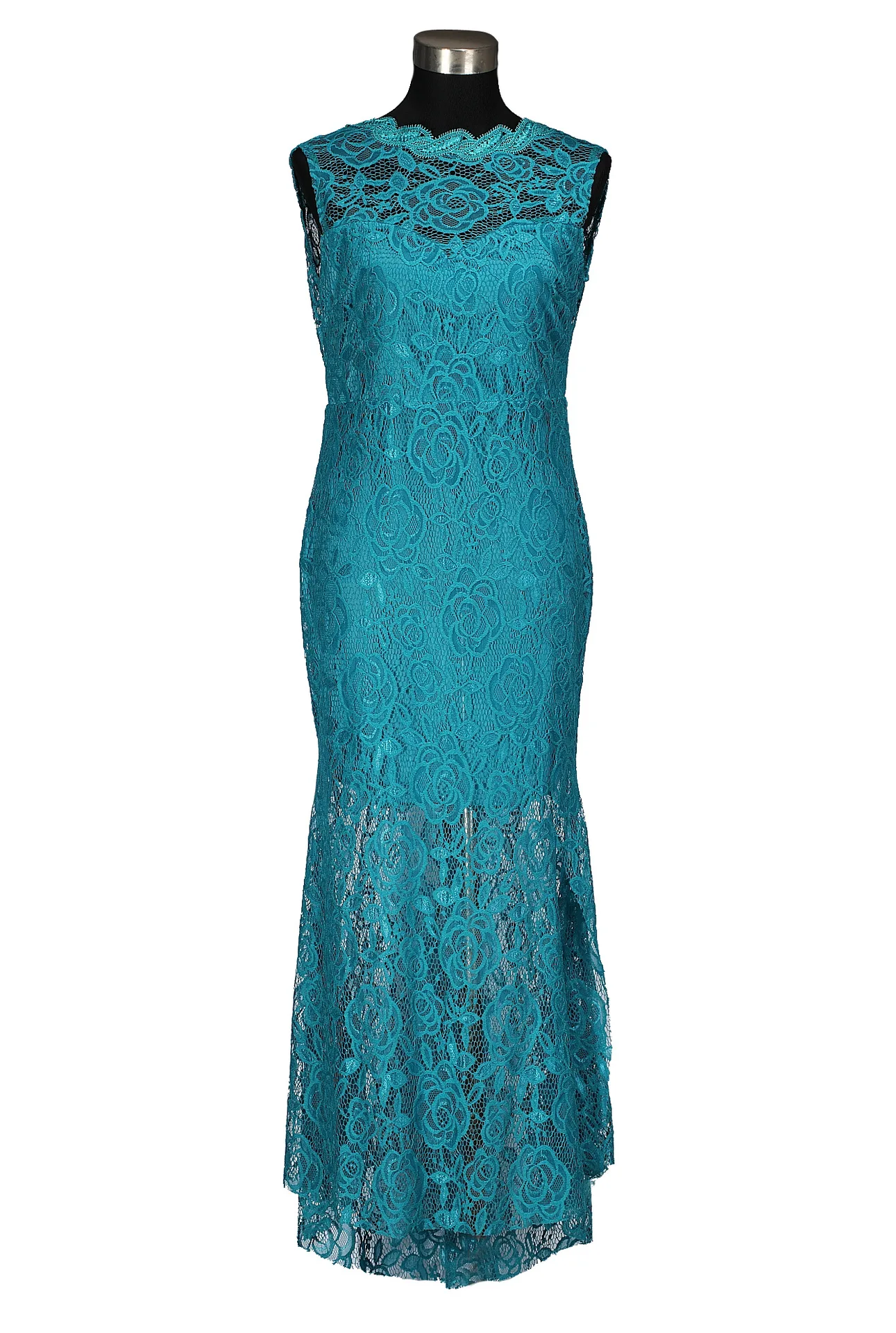 Летнее праздничное длинное платье без рукавов синее женские повседневные платья