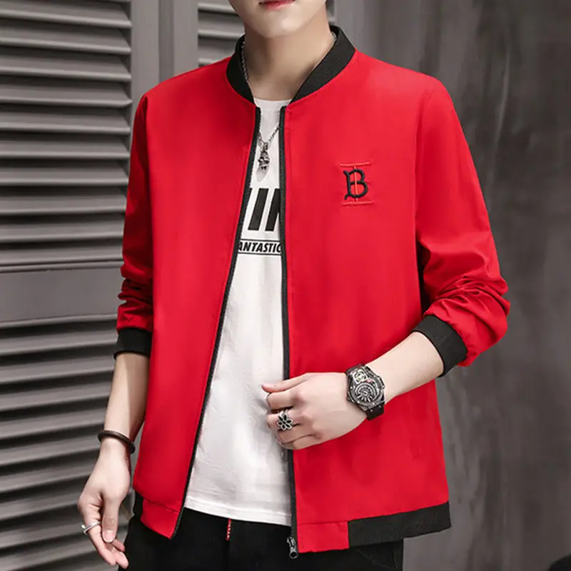 

2021 new men's spring and autumn jacket, Baseball Jacket, men's fashion suit, Korean casual jacket
