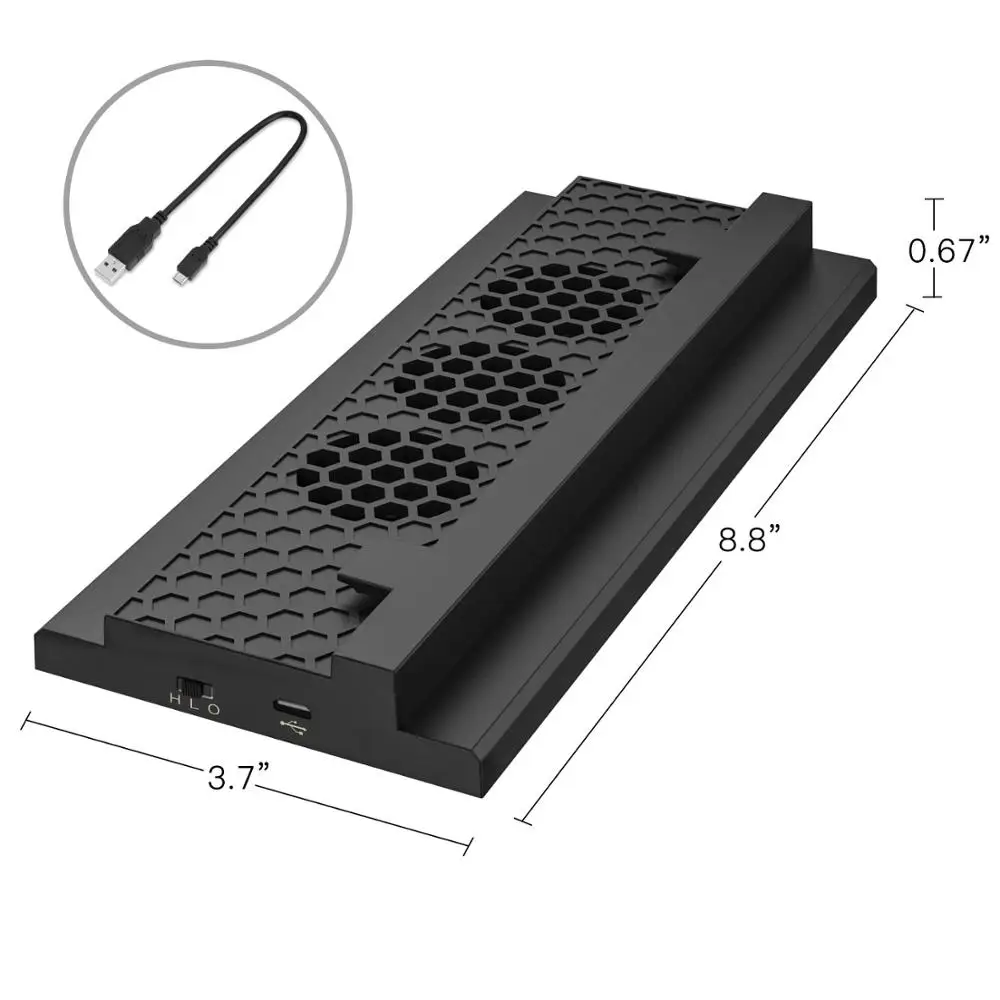 Вертикальная подставка встроенный 3 высокое Скорость вентиляторы 2 Порты и