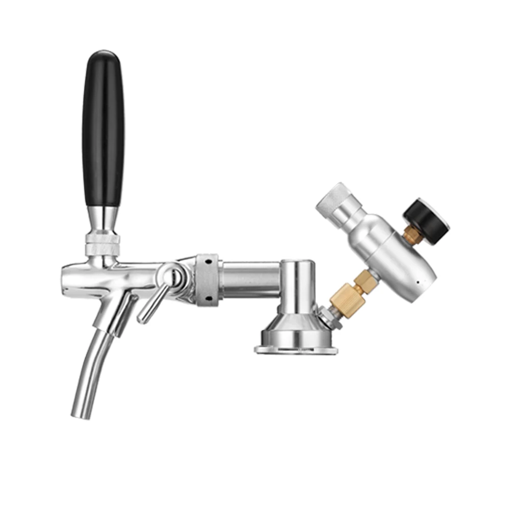 Мини пивной бочонок из нержавеющей стали с регулируемым краном и СО2 инжектором