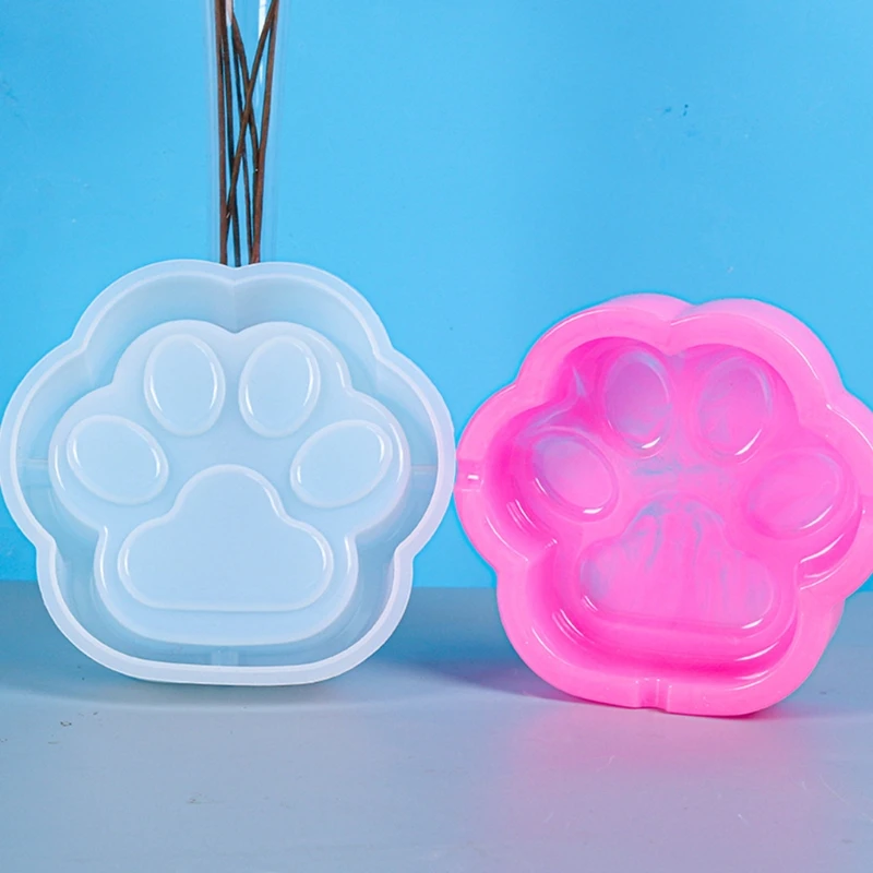 

Crystal Epoxy Resin Mold Cat Claw Ashtray Casting Silicone Mould DIY Crafts Making Tool 97QF