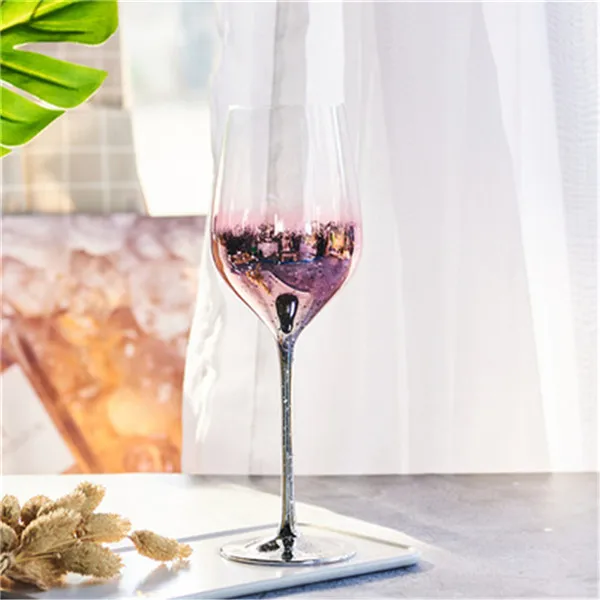 pink style 1 Креативные бокалы для вина, Dreamy, Звездный кристалл, бокалы шампанского, свадьба; вечеринка, чашка для напитков, домашнее украшение, 430 мл, 460 мл - Color: pink style 1