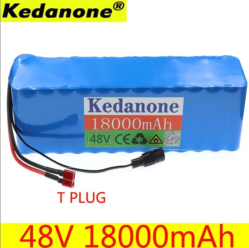 Kedanone 48V 18ah 13s3p Высокая мощность 18650 батарея Электромобиль Электрический мотоцикл