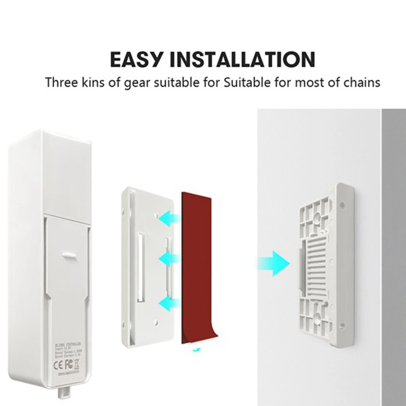 

CSS Smart Motorized Chain Roller Blinds,Tuya WiFi Remote Voice Control Shutter Drive Motor Work with Alexa/Google EU Plug