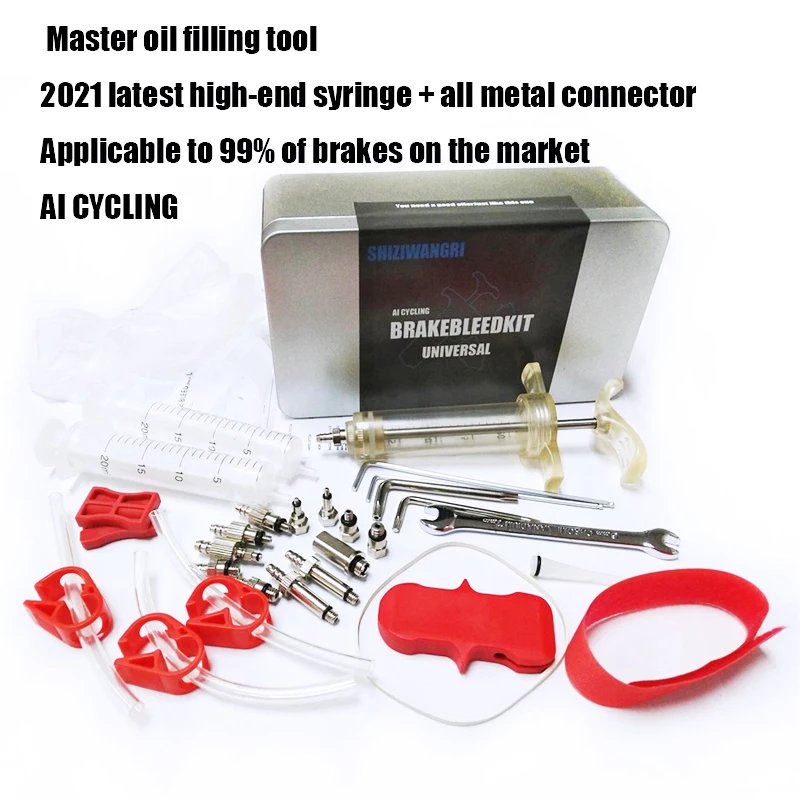 

SHIZIWANGRI Universal Bicycle Oiling Kit Brake Oil Tool Set For SHIMANO MAGURA SRAM Series MTB Bike Brake Repair Tools