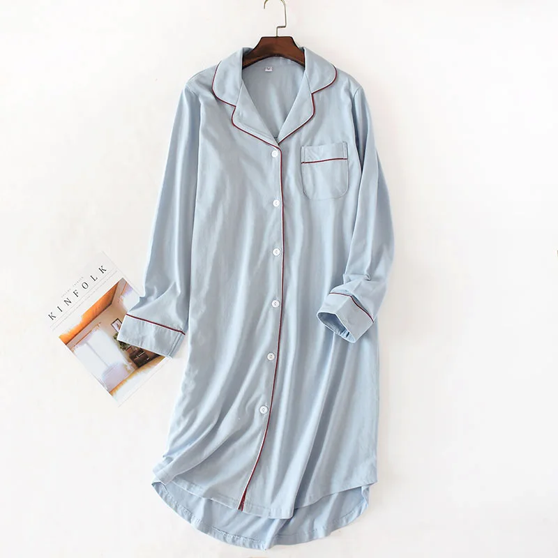 100% cotton  Night Wear Nightgown Women Sleepwear Nighties For Women 21082