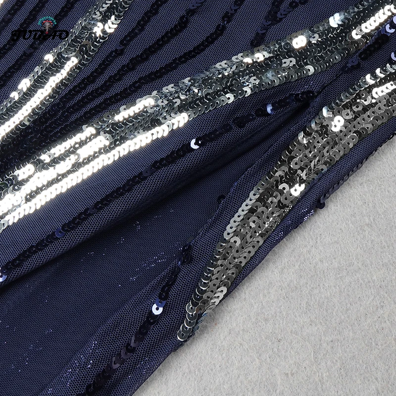 

sparkly Sequin blue maxi dress slit deep Low cut dress v neck elegance formal spaghetti strap dresses Evening Gowns party woman