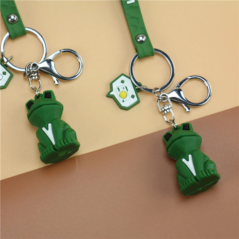 1Pcs Creative Cartoon Geometric Section Dinosaur Panda Doll Keychain Figures Toys Couple Key Chain Backpack Ornaments Gift | Игрушки и