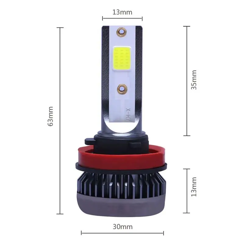 2 шт. Автомобильные светодиодные лампы C6 COB H11 H8 H9 120 Вт 6000 лм|Передние LED-фары для