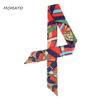 Пять цветов, сумка, шарф, новинка 2019, маленький шелковый шарф для женщин, Ранняя ручка, сумка, ленты, маленькие длинные шарфы, галстук