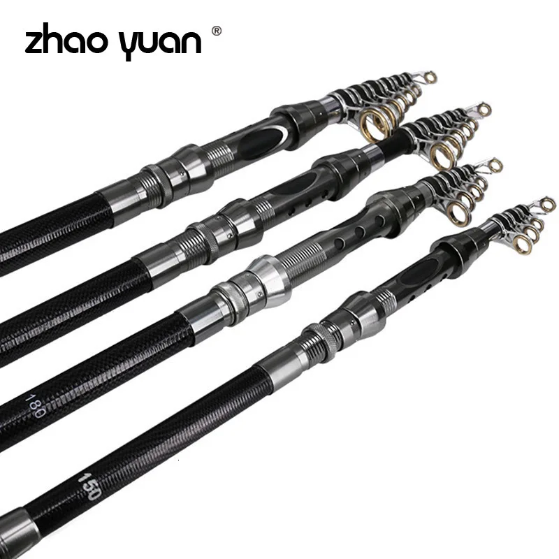 

Портативная телескопическая рыболовная удочка, спиннинг, карбоновая рыболовная удочка 1,5 м, 1,8 м, 2,1 м, 2,4 м, 2,7 м, мини-рыболовная телескопичес...