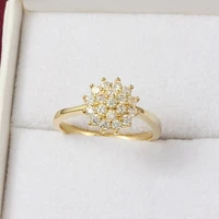 14k yellow gold 1 5 carats diamond ring for women luxury engagement bizuteria anillos gemstone 14k gold and diamond wedding ring
