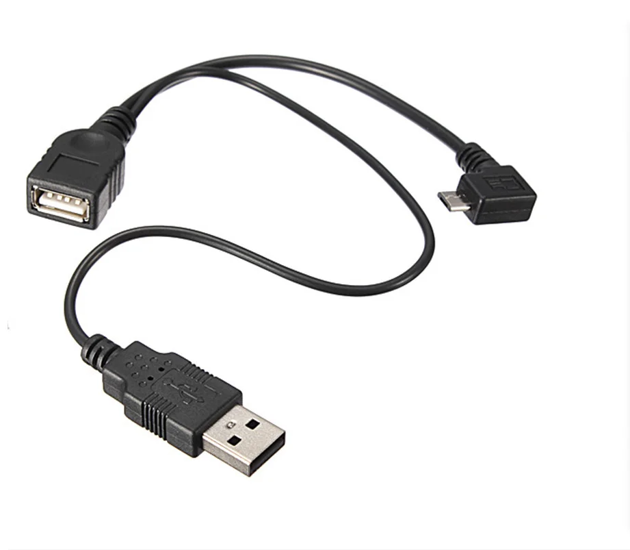 Горячая Распродажа Новый Micro USB Мужской к Женский хост кабель OTG и питания Y