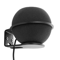 speaker wall mount metal mount stand holder speaker mounting bracket compatible with mini speaker black silver