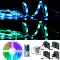 led strip lights rgb 5050 smd 2835 ir waterproof lamp flexible tape diode luces led neon 7 5m dc12v for holiday decoration