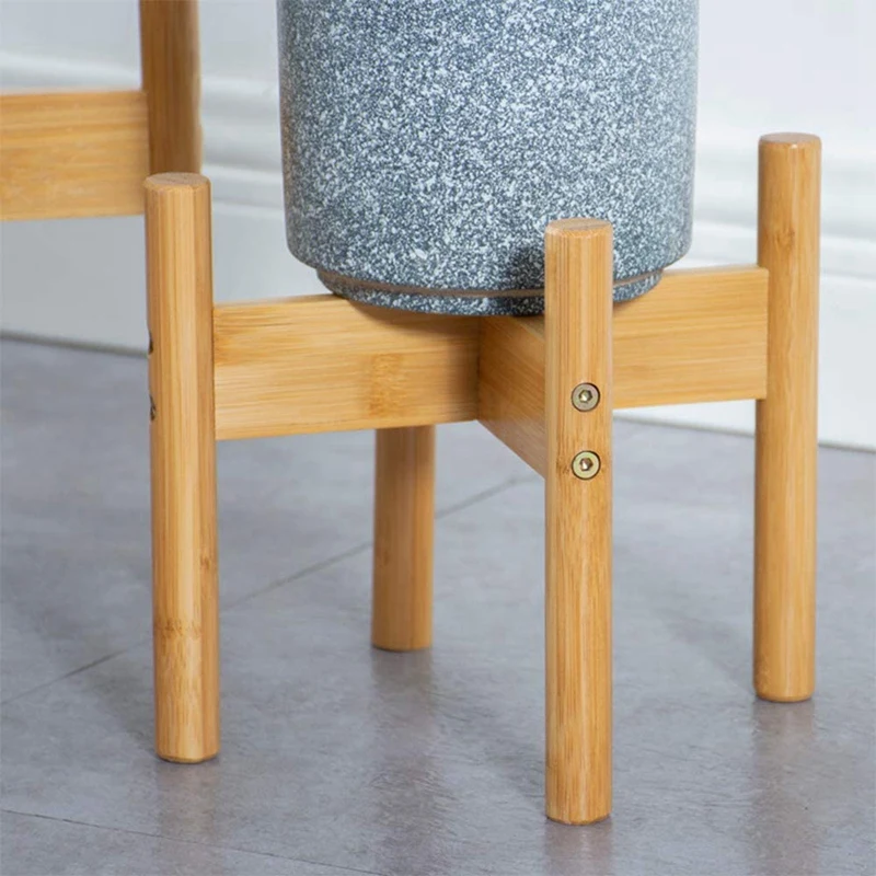 

2 Pack Indoor Plant Stand Bamboo Flower Pot Holder,Natural Potted Display Rack For Home,Office,Garden,Patio,Lawn,Yard