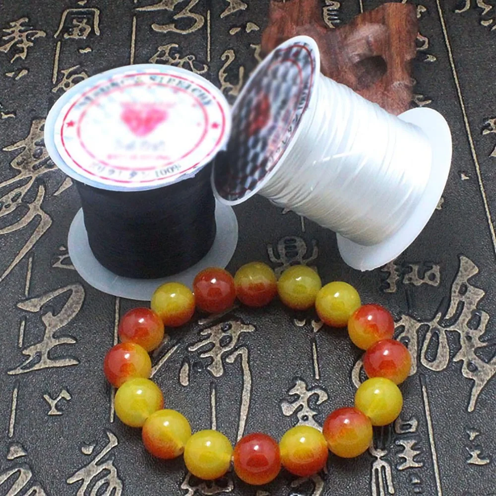 Тянущийся полиэфирный шнур для изготовления украшений браслетов нитей из бисера